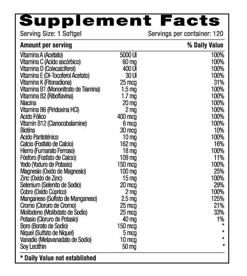 Mitrum vit x 120 softgels - Artemisa Productos Naturales