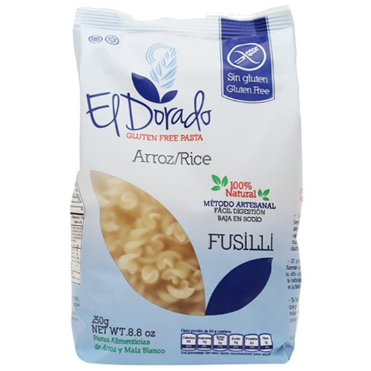 Pasta de arroz fusilli x 250 gr. - Artemisa Productos Naturales