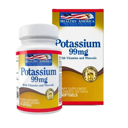 Potassium x 99 mg with vitamins and minerals x 60 softgels