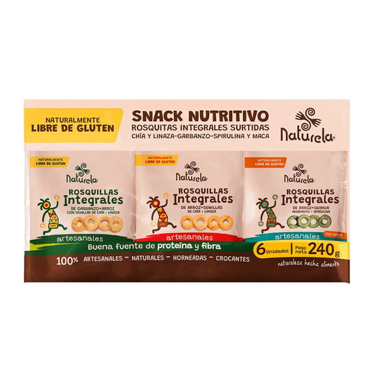 Rosquillas surtidas x 6 unidades 40 gr c/u - Artemisa Productos Naturales