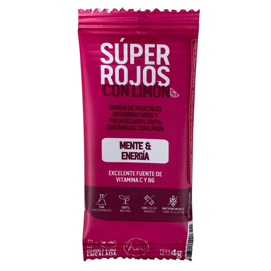 Super Rojos con Limón Noi x 4 gr Sachet - Artemisa Productos Naturales