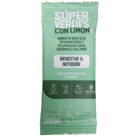 Super Verdes con Limón x 4 gr Sachet - Artemisa Productos Naturales
