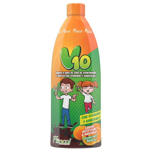 V 10 bebida de chontaduro y borojó para niños x 360 ml