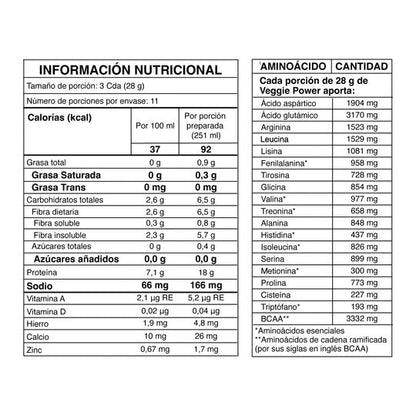 Veggie Power vainilla mini x 308 g - Artemisa Productos Naturales