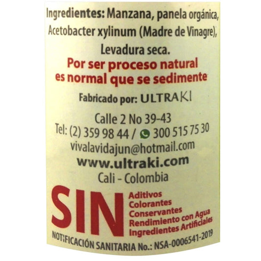 Vinagre de Manzana x 500 ml - Artemisa Productos Naturales