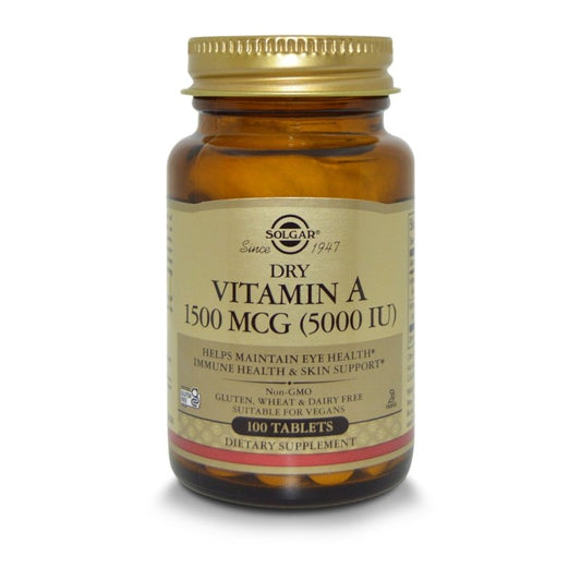 Vitamina A 5000 IU x 100 tabletas - Artemisa Productos Naturales