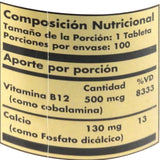 Vitamina B12 x 500 mcg - Artemisa Productos Naturales