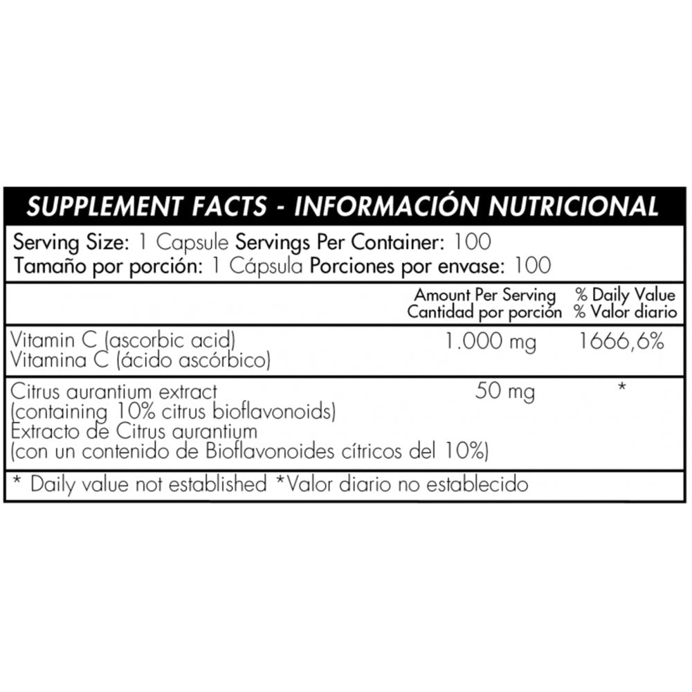 Vitamina C con complejo cítrico x 100 cápsulas - Artemisa Productos Naturales