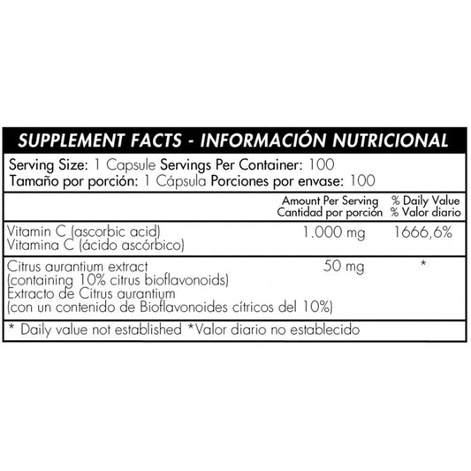 Vitamina C con complejo cítrico x 100 cápsulas - Artemisa Productos Naturales