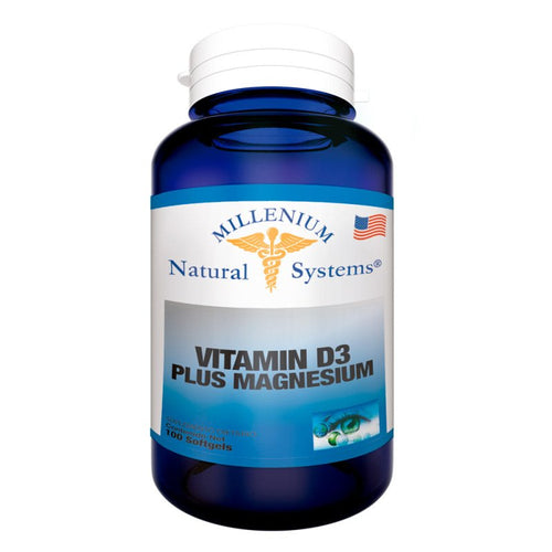 Vitamina D3 Plus Magnesio x 100 softgels