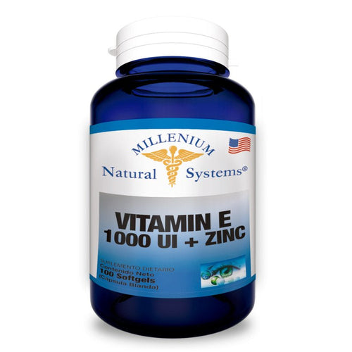 Vitamina E 1000 I.U.+ zinc  x 100 softgels