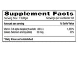 Vitamina E 400 IU con Selenio x 60 cápsulas - Artemisa Productos Naturales